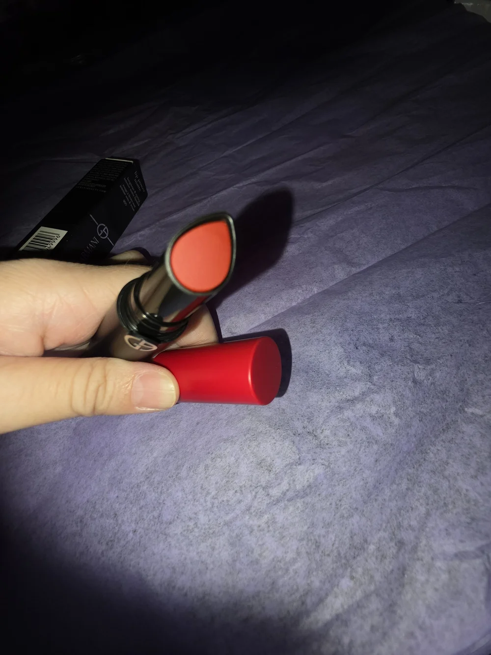 Giorgio Armani Red Satin Lipstick - Color 405 New In Box